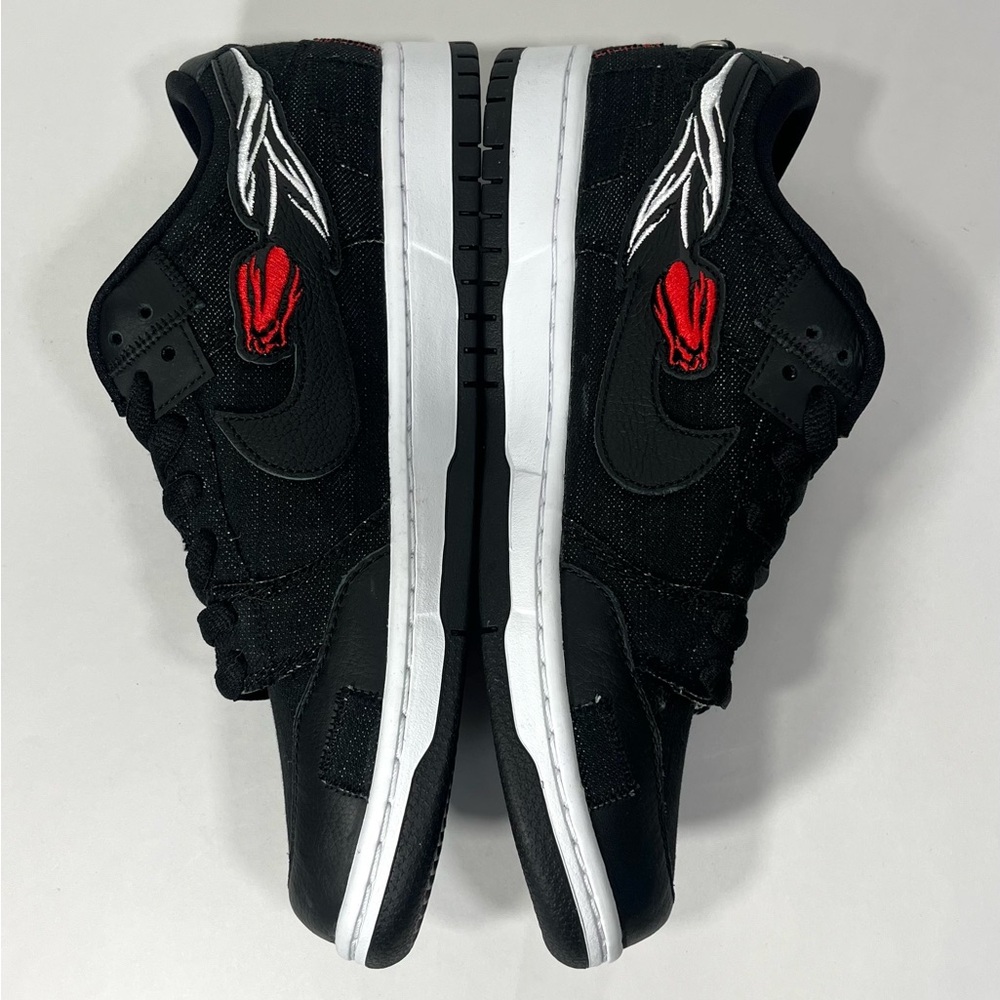 Nike SB Dunk Low x Wasted Youth ‘Black Denim’ (DD8386 001) Shoes Size: 8 M - Picture 3 of 7